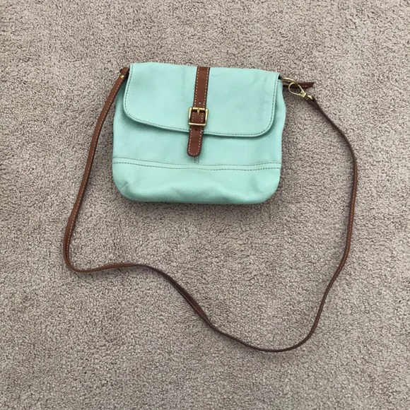 FOSSIL small mint crossbody bag - Picture 1 of 7